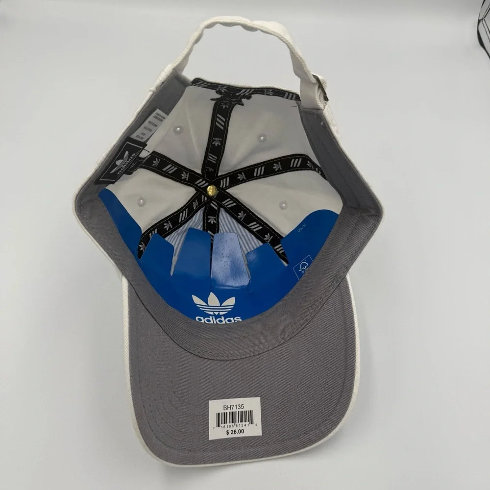 Adidas Adjustable Strapback Originals Relaxed Fit Casual Style Cap Hat White NWT
